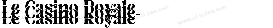 Le Casino Royale字体转换